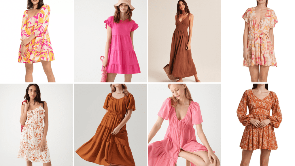 Summer Dresses - Cats & Coffee1-min - Cats & Coffee Red & Pink-Based Sundresses