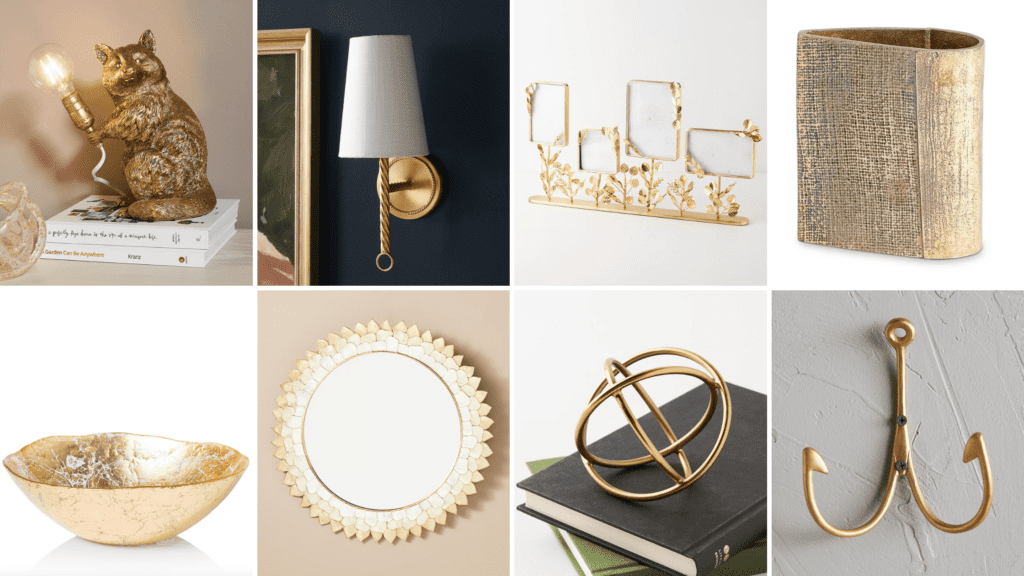 Gold Home Decor Accents - Cats & Coffee 2 - Cats & Coffee Gold Living Room Decor Ideas