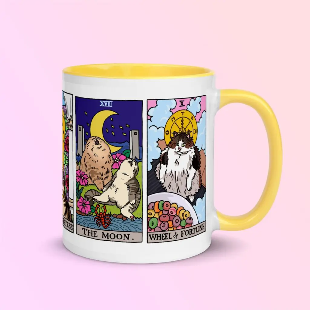 Best Sellers of 2022 3 - Cats & Coffee Cat Tarot Mug from Etsy