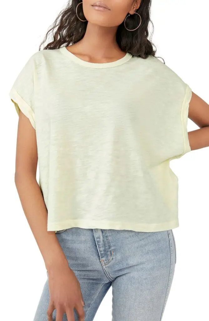 Best Sellers of 2022 8 - Cats & Coffee Free People We the Free You Rock T-Shirt