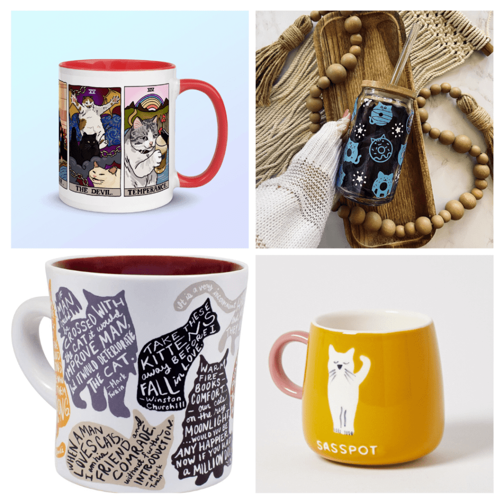Cat Coffee Mugs - Cat Mom Life 2 - Cats & Coffee Cat Coffee Mugs for the Cats & Coffee Lover