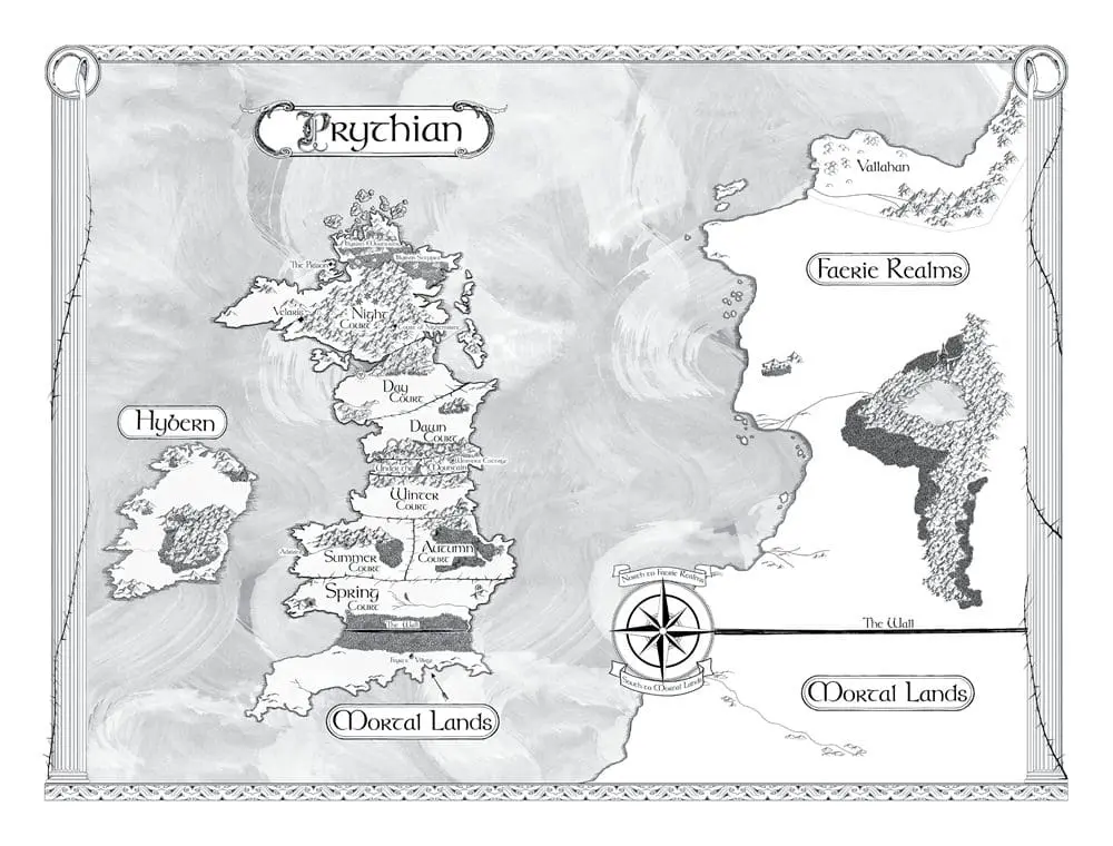 ACOTAR-map-med - Cats & Coffee Map of ACOTAR lands