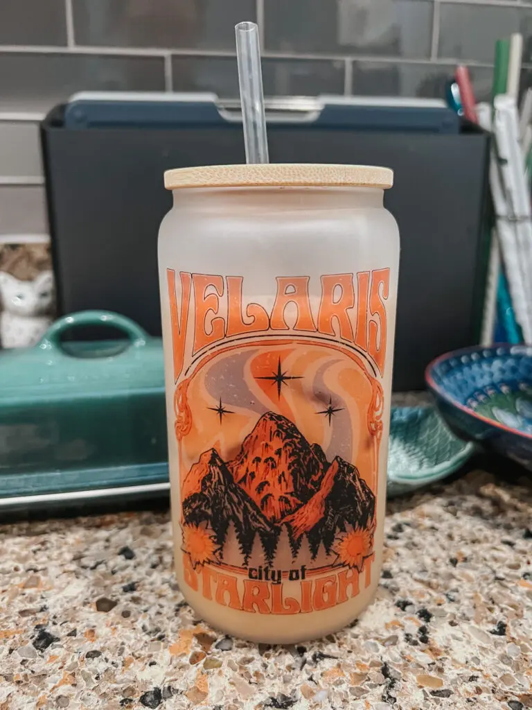 Wandering Bear Cold Brew Coffee 5 - Cats & Coffee ACOTAR Vintage Style Coffee Glass