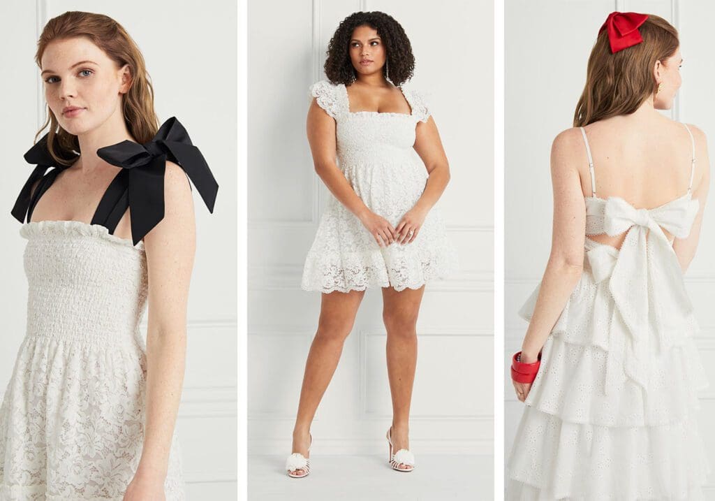 Hill House Nap Dresses Bridal Collection - The Lace Ribbon Ellie Nap Dress | The Lace Elizabeth Nap Dress | The Eyelet Cleine Top & Skirt