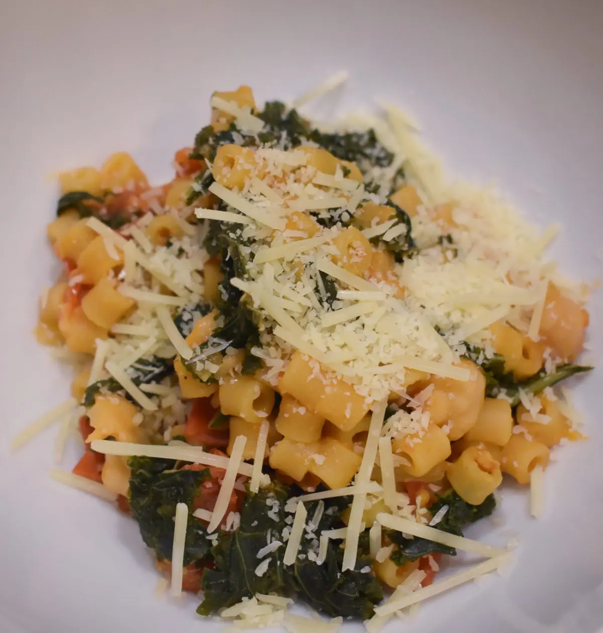 Chickpea PastaDSC_0047 - Cats & Coffee Pasta e Ceci with shredded parm.