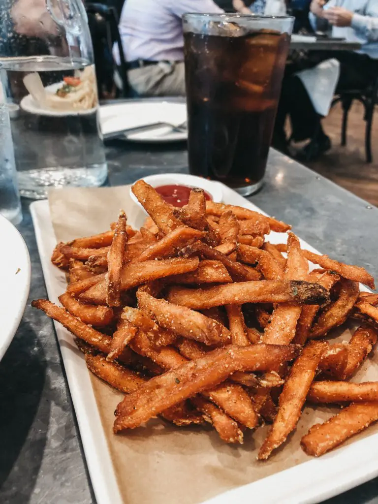 Spicy Sweet Potato Fries - Cats & Coffee Oxford Exchange - great places to eat in Tampa