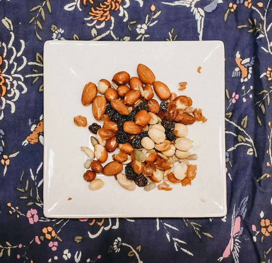 trail mix - Cats & Coffee Trail mix with an Anthropologie napkin