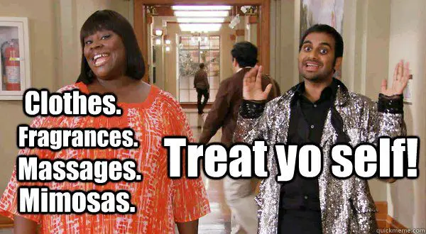 Parks & Rec Treat Yo Self - Cats & Coffee Parks & Rec Treat Yo Self
