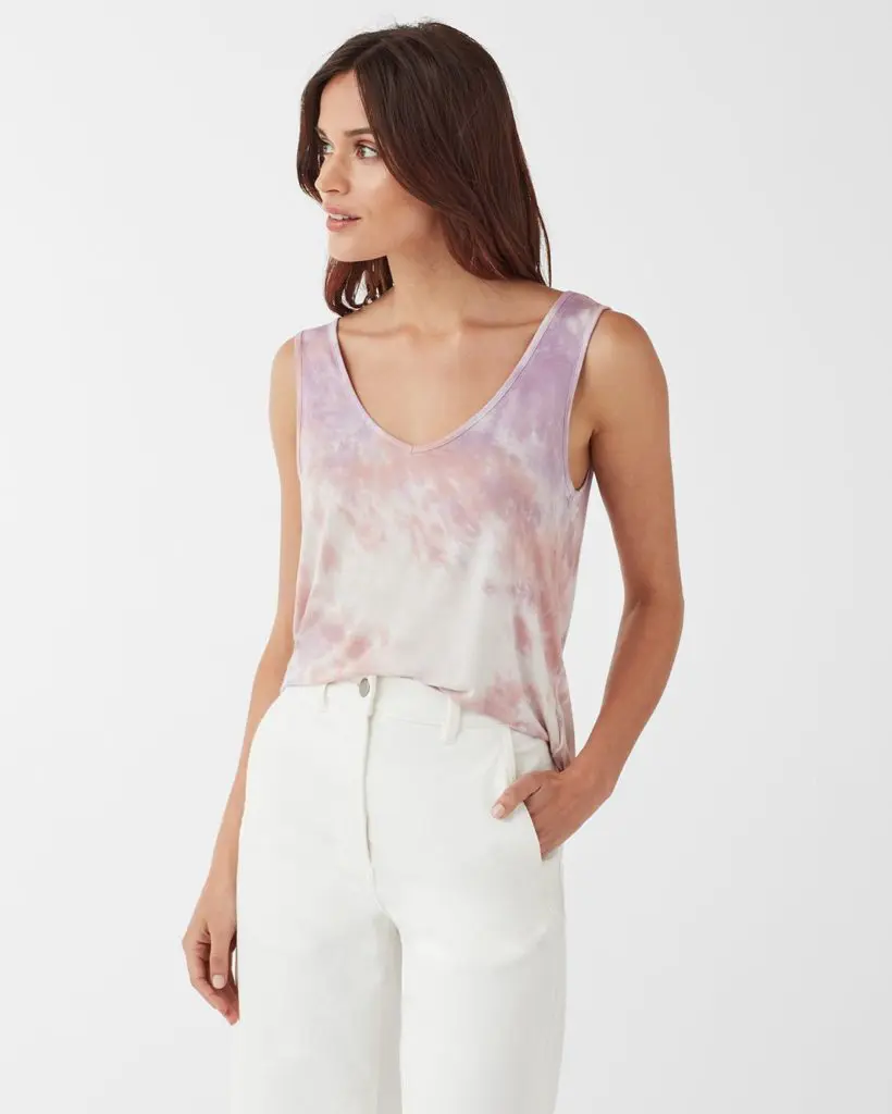 Splendid Tie-Dye Scoop-Back Tank - Cats & Coffee Splendid Tie-Dye Scoop-Back Tank
