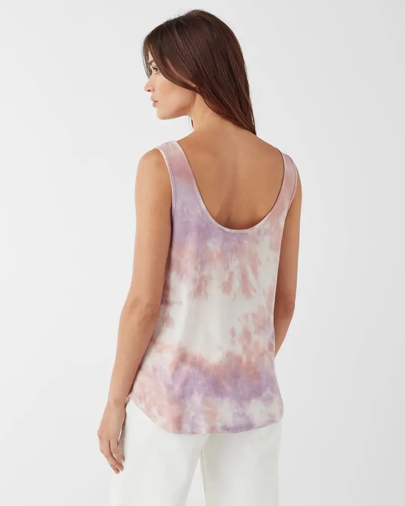 Splendid Tie-Dye Scoop-Back Tank - Cats & Coffee Splendid Tie-Dye Scoop-Back Tank