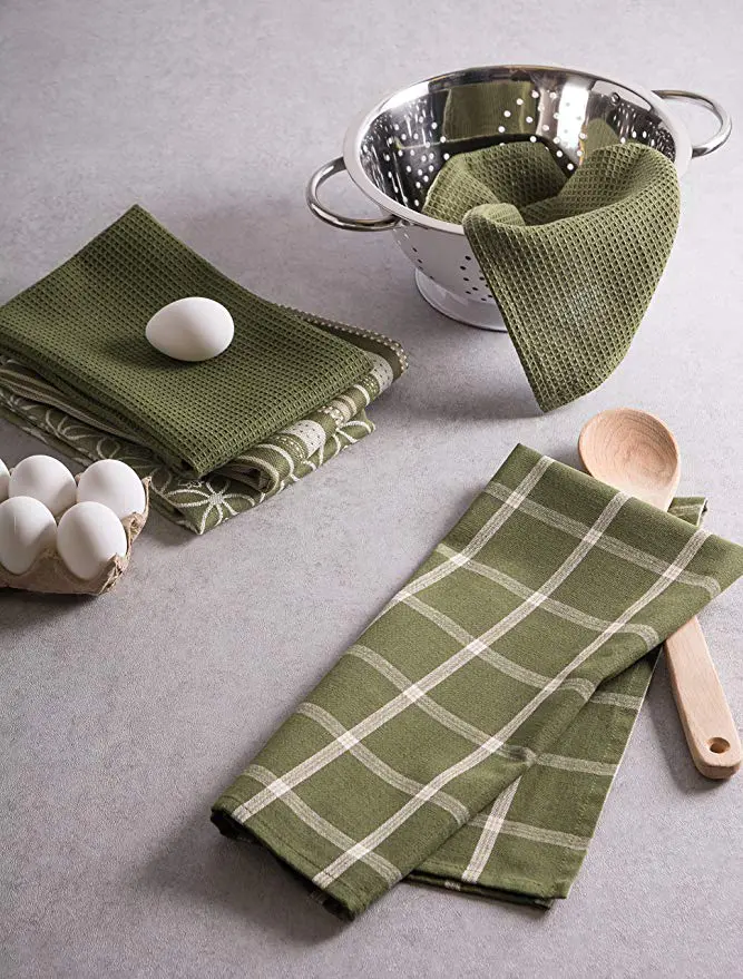 DII-Cotton-Oversized-Kitchen-Dish-Towels - Cats & Coffee DII Cotton Oversized Kitchen Dish Towels