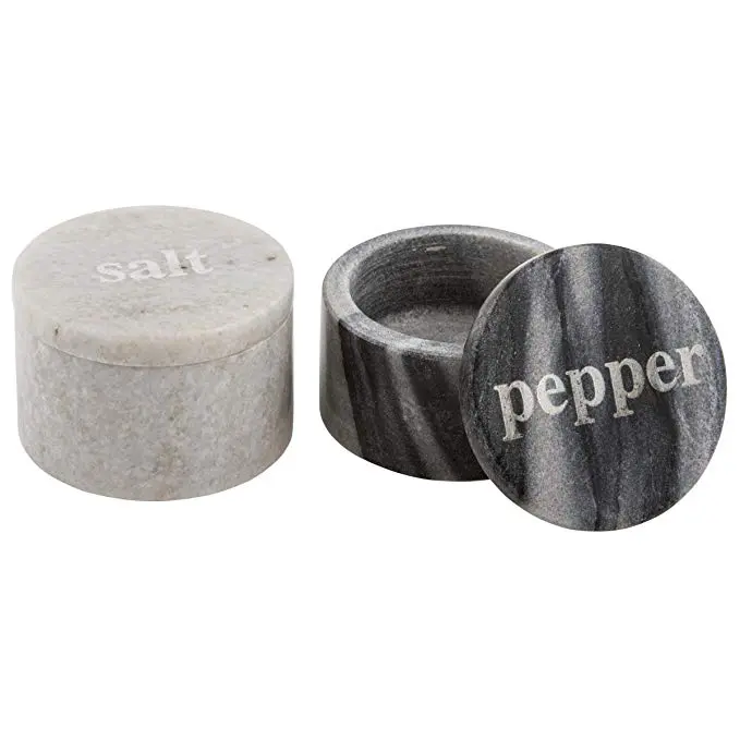 Thirstystone-Marble-Salt-and-Pepper-Pinch-BlackWhite - Cats & Coffee