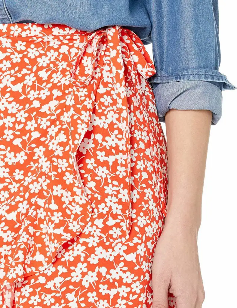 J.Crew-Mercantile-Womens-Tie-Waist-Floral-Ruffle-Wrap-Mini-Skirt1 - Cats & Coffee J.CREW MERCANTILE WOMEN’S TIE WAIST FLORAL RUFFLE WRAP MINI SKIRT