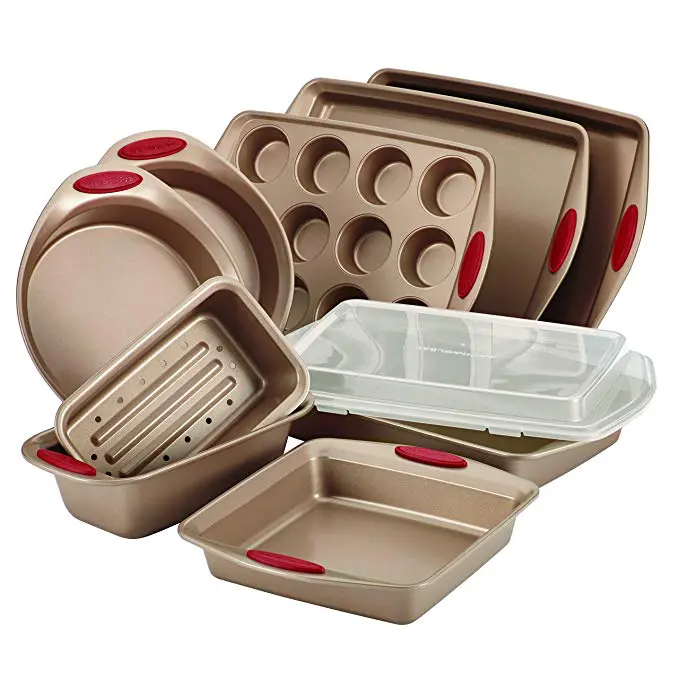 Rachael-Ray-52410-10-Piece-Steel-Bakeware-Set1 - Cats & Coffee Rachael-Ray-52410-10-Piece-Steel-Bakeware-Set1