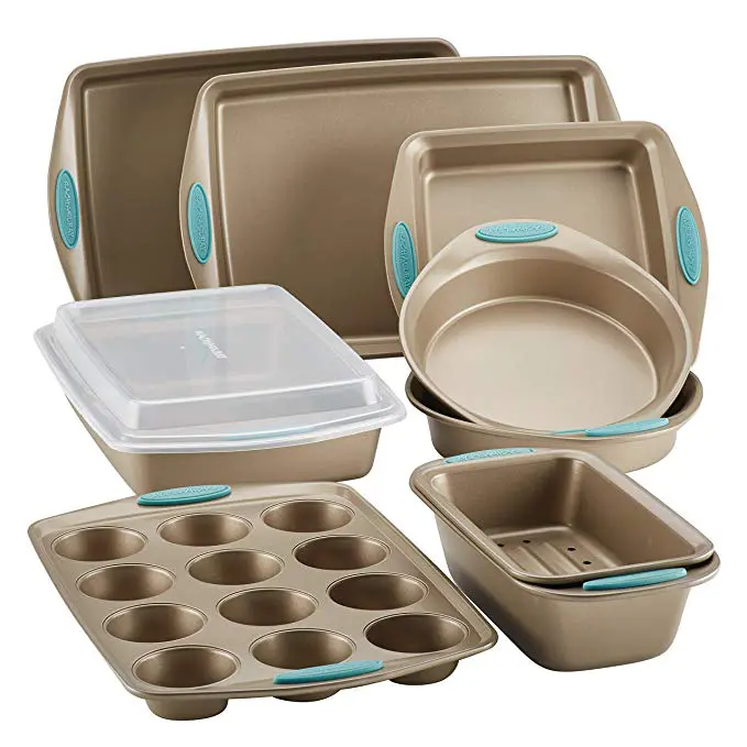 Rachael-Ray-52410-10-Piece-Steel-Bakeware-Set2 - Cats & Coffee