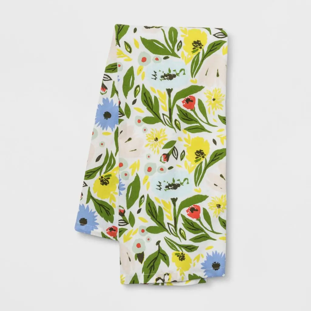 2822x1822-Floral-Flat-Weave-Kitchen-Towel-Opalhouse™- - Cats & Coffee