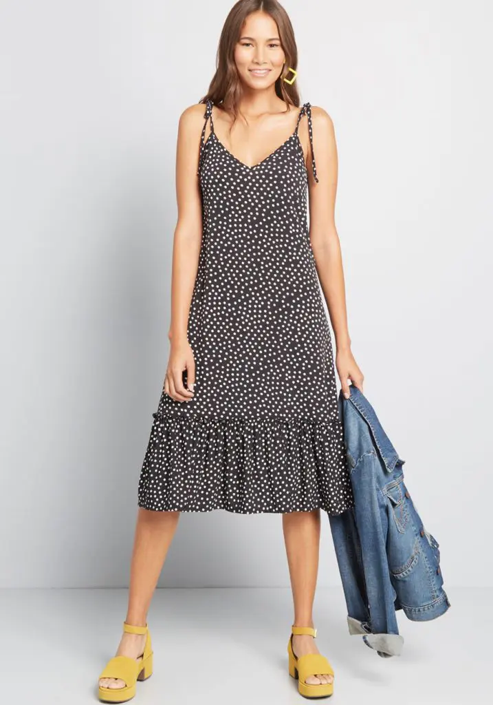 Modcloth-Its-a-Go-Tie-Shoulder-Dress2-1 - Cats & Coffee It's a Go Tie Shoulder Dress