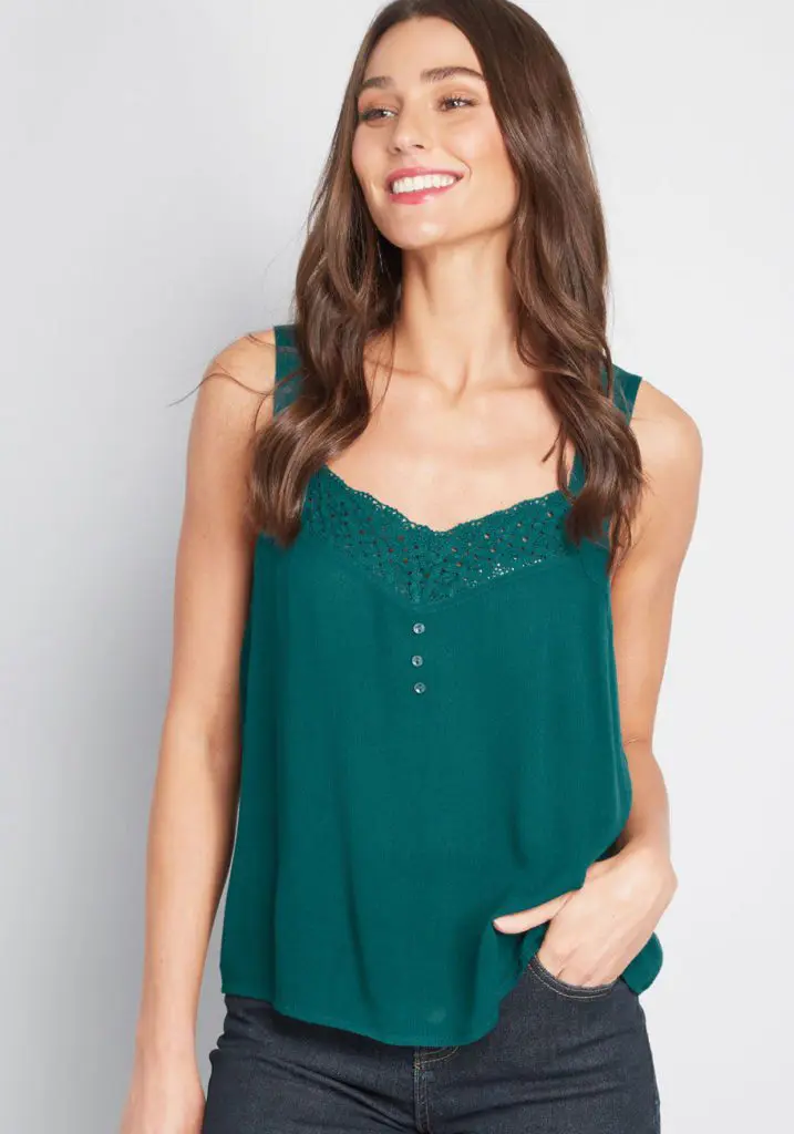 Modcloth-Simple-Wonders-Woven-Tank-Top2 - Cats & Coffee SIMPLE WONDERS WOVEN TANK TOP