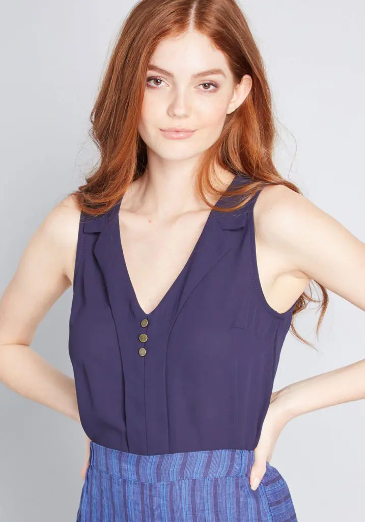 Modcloth-Unrivaled-Enjoyment-Sleeveless-Top1-1 - Cats & Coffee UNRIVALED ENJOYMENT SLEEVELESS TOP