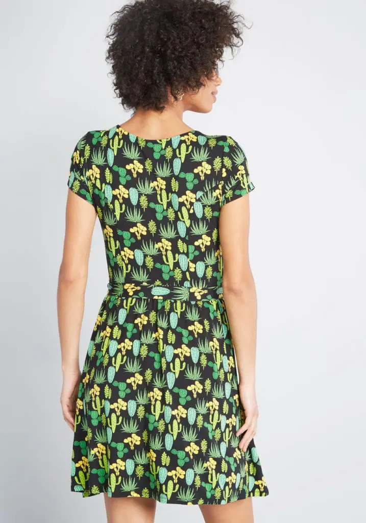 Modcloth-Whimsical-Fit-Knit-Dress-in-Green1 - Cats & Coffee WHIMSICAL FIT KNIT DRESS