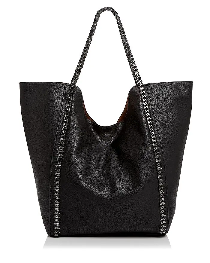 Street-Level-Chain-Link-Trimp-Large-Tote2 - Cats & Coffee Street Level Chain Link Trim Large Tote