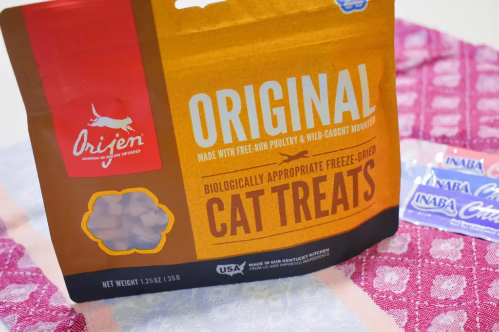 Cat-Mom-Life-The-Best-Cat-Treats-by-Christine-Csencsitz8 - Cats & Coffee Orijen original cat treats, photo by Christine Csencsitz