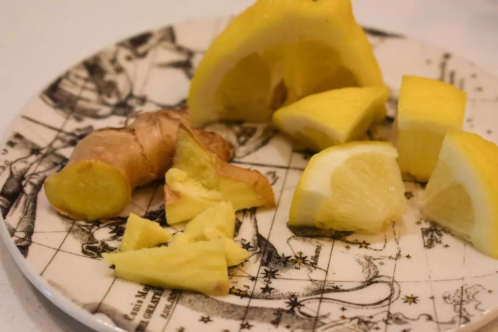 Lemon Ginger Tea2 - Cats & Coffee Lemon and Ginger, photo by Christine Csencsitz