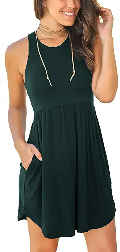 Unbranded-Womens-Sleeveless-Loose-Plain-Dresses-Casual-Short-Dress-with-Pockets-1-1 - Cats & Coffee