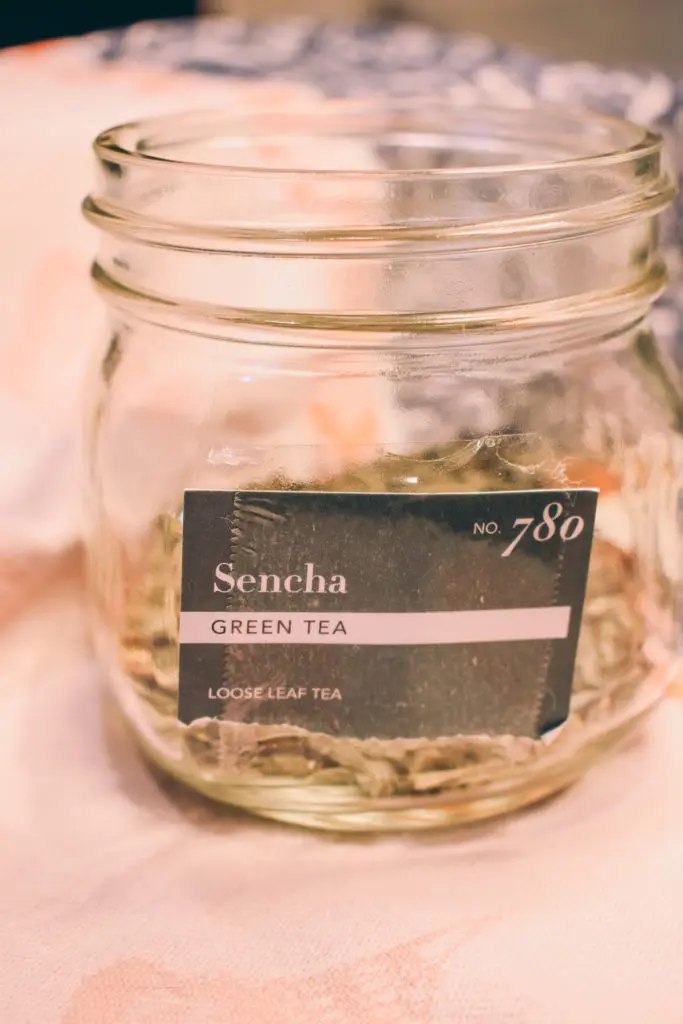 Green-Tea4 - Cats & Coffee Dry green sencha tea, photo by Christine Csencsitz