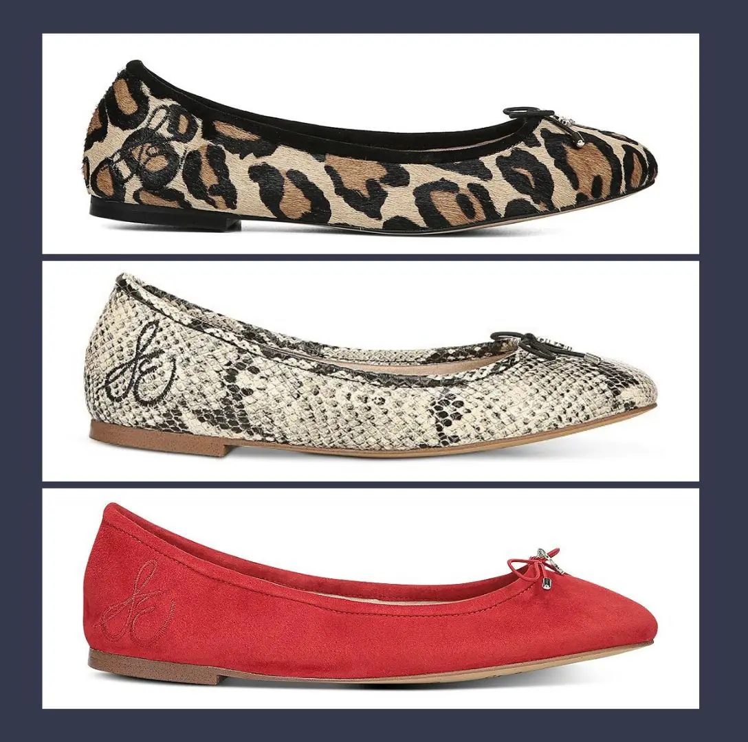 Why-I-Love-Sam-Edelmans-Felicia-Ballet-Flats - Cats & Coffee Why I Love Sam Edelman's Felicia Ballet Flats -- showing Leopard - Black/Nude Beach Multi - Lipstick Red Suede