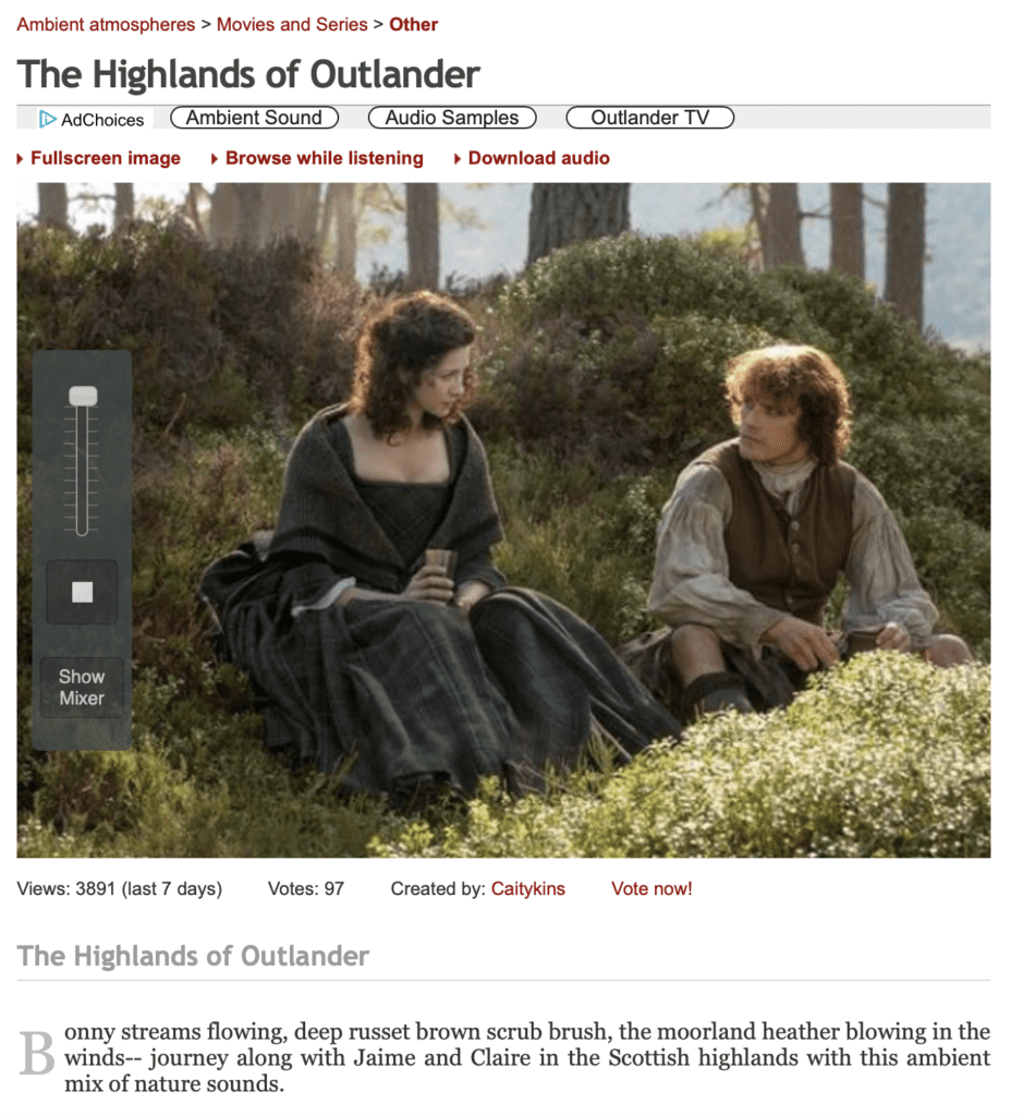 The-Highlands-of-Outlander-Ambient-Mixer2 - Cats & Coffee