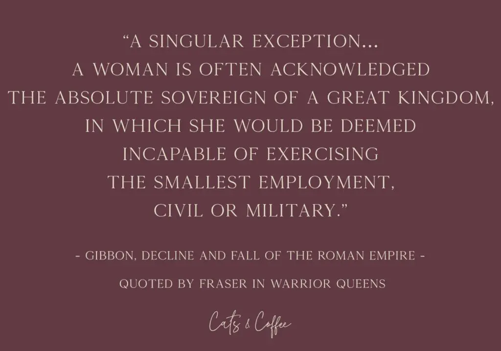 The-Warrior-Queens-The-Legends-and-the-Lives-of-the-Women-Who-Have-Led-Their-Nations-in-War-by-Antonia-Fraser- - Cats & Coffee