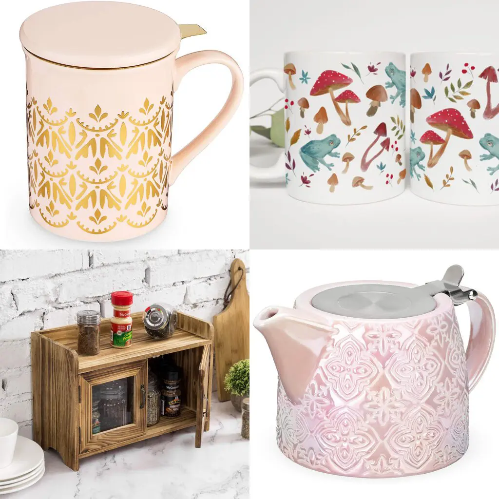 Cottagecore-Home-Decor-Inspiration-Tea-Pot-Cats-Coffee-by-Christine-Csencsitz-Kitchen-4 - Cats & Coffee