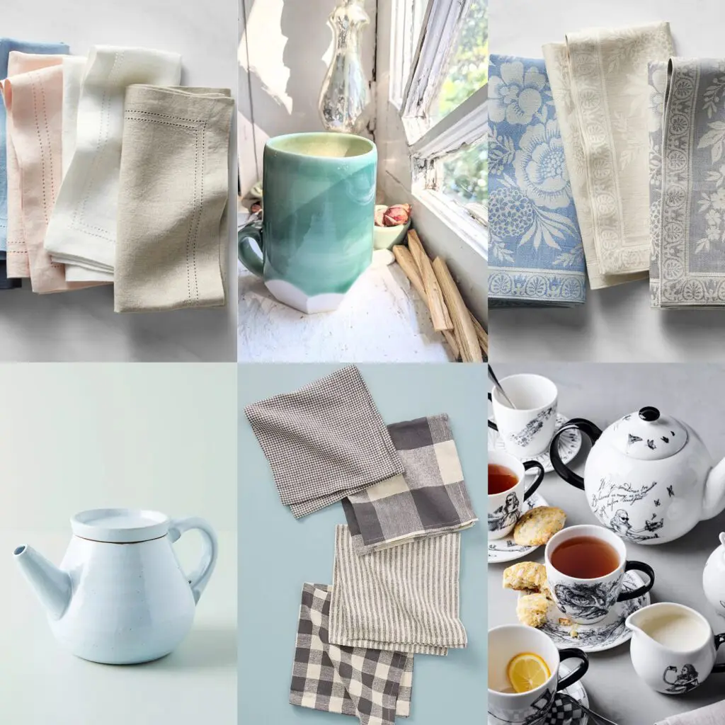 Cottagecore-Home-Decor-Inspiration-Tea-Pot-Cats-Coffee-by-Christine-Csencsitz-Kitchen-6-1 - Cats & Coffee Cottagecore Home Decor Inspiration - Kitchen Decor, Cloth Napkins, Teapot, Tea Kettles, and More