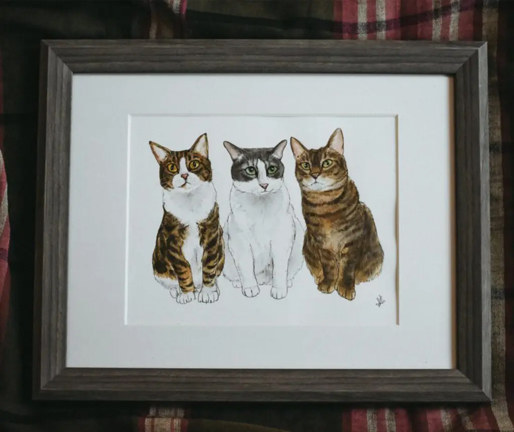 Sarah Paints Pets - Cats & Coffee Sarah Paints Pets portrait