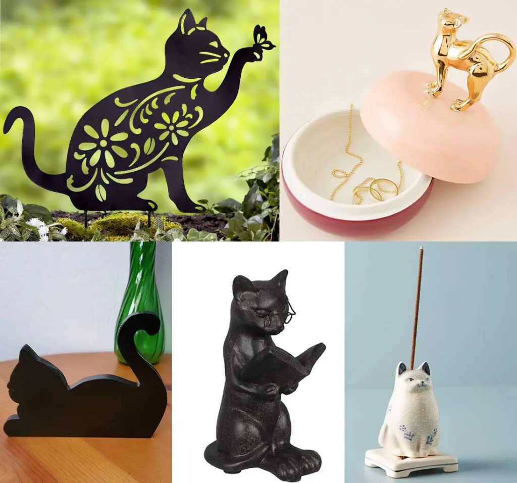 Cute-Cat-Home-Decor-Ideas-Under-100-figurines - Cats & Coffee