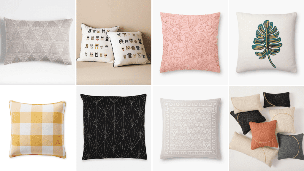 Decorative Pillow Guide - Cute Throw Pillows - Cats & Coffee - Minimal Pattern-min - Cats & Coffee Decorative Pillow Guide: Minimal Pattern Throw Pillows