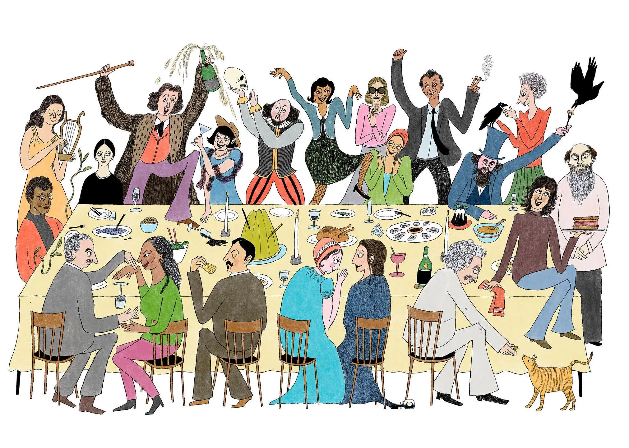 The Dinner Party Writers Dream Of - Cats & Coffee The Dinner Party Writers Dream Of