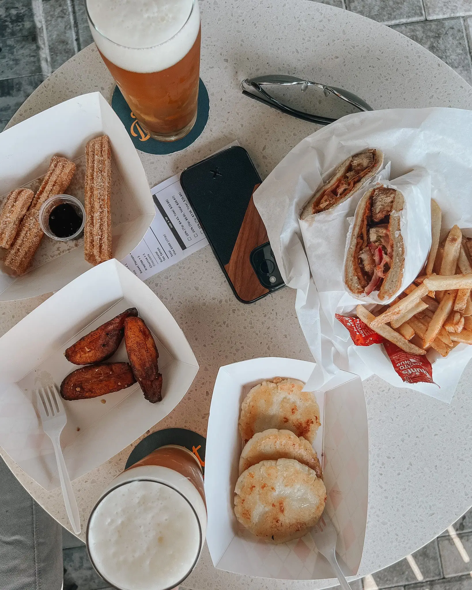 Common Dialect Beerworks - Cats & Coffee Onili Fusion Cuisine Food Truck spread