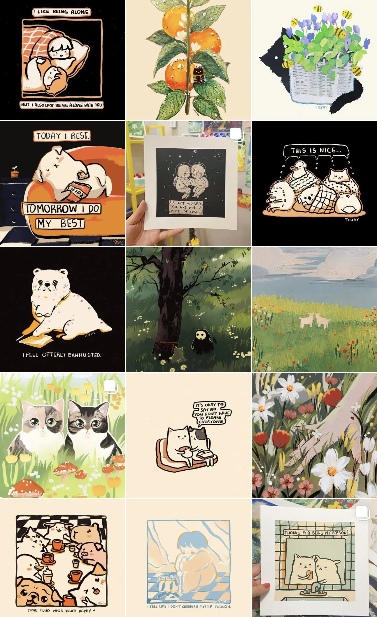 Instagram Account @titsayy - Cats & Coffee Instagram Account: @titsayy