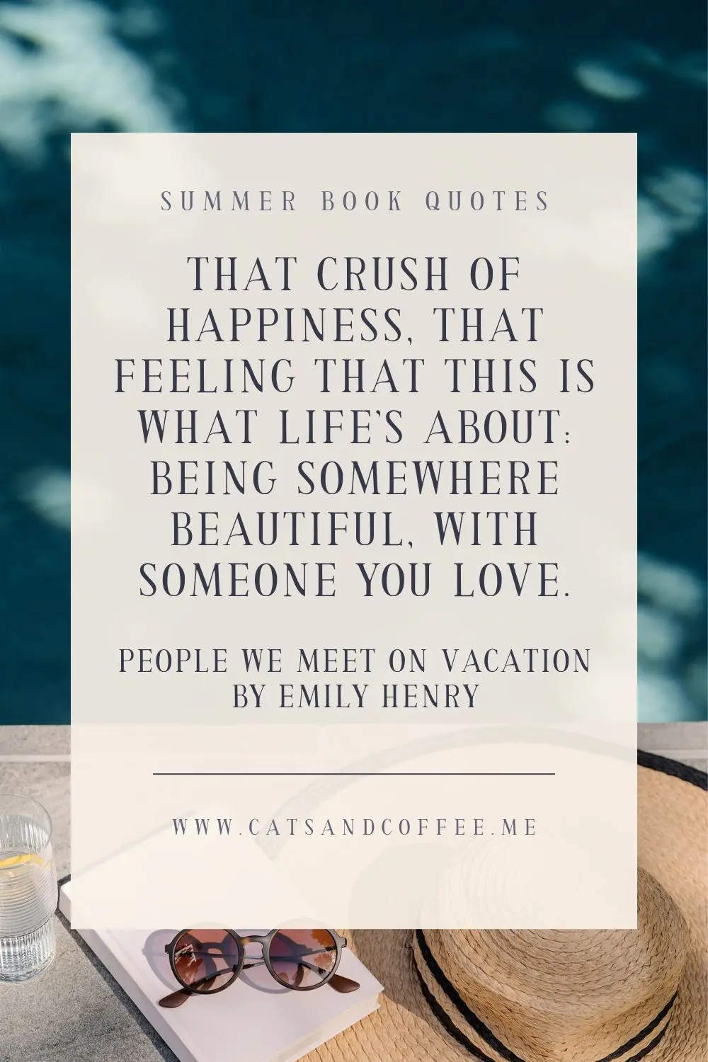 Great Books to Read in the Summer - Quotes 4 - Cats & Coffee Great Books to Read in the Summer - People We Meet on Vacation by Emily Henry