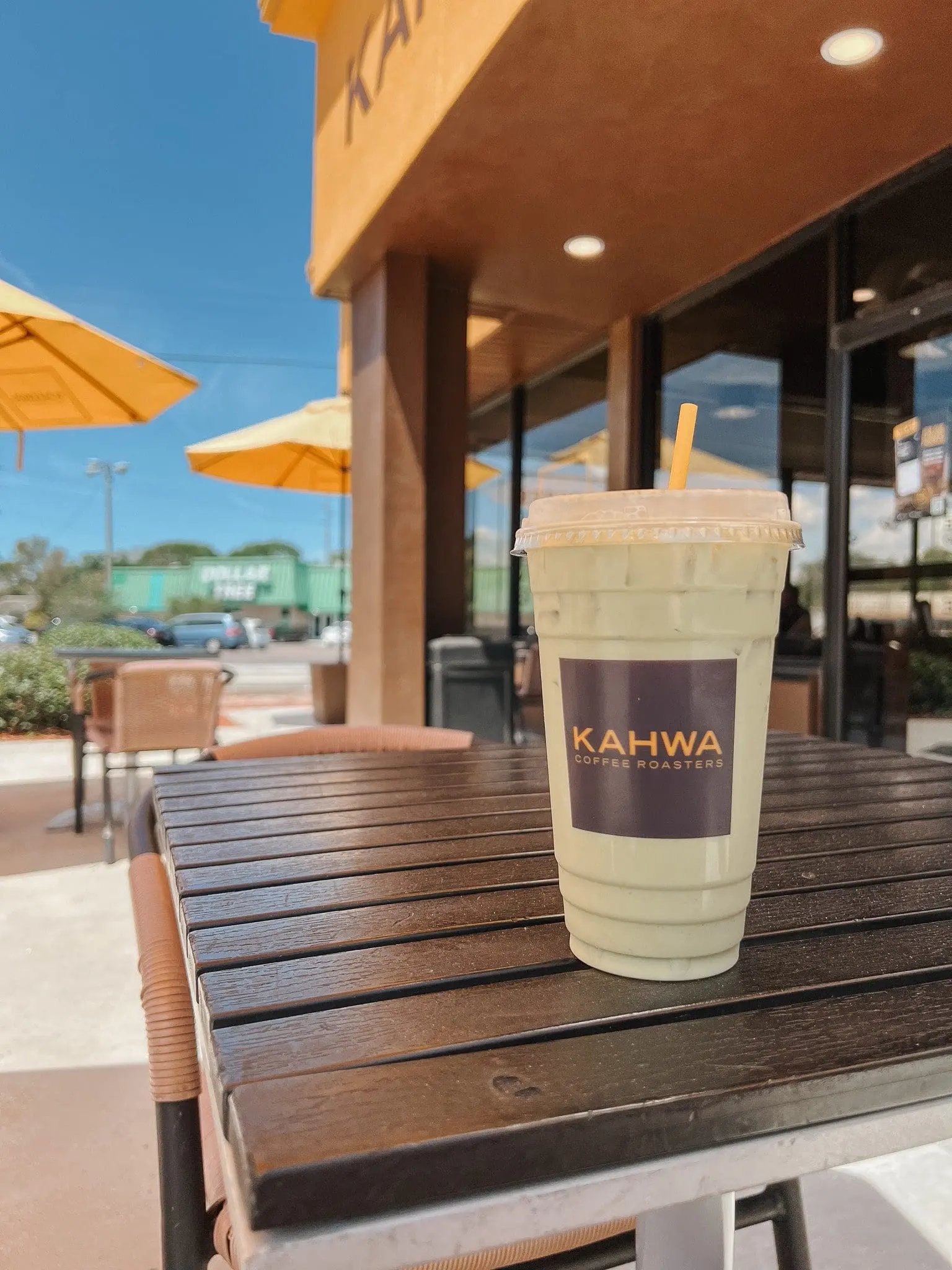 Kahwa Coffee Tampa FL 6 - Cats & Coffee Iced matcha latte at Kahwa Coffee Roasters