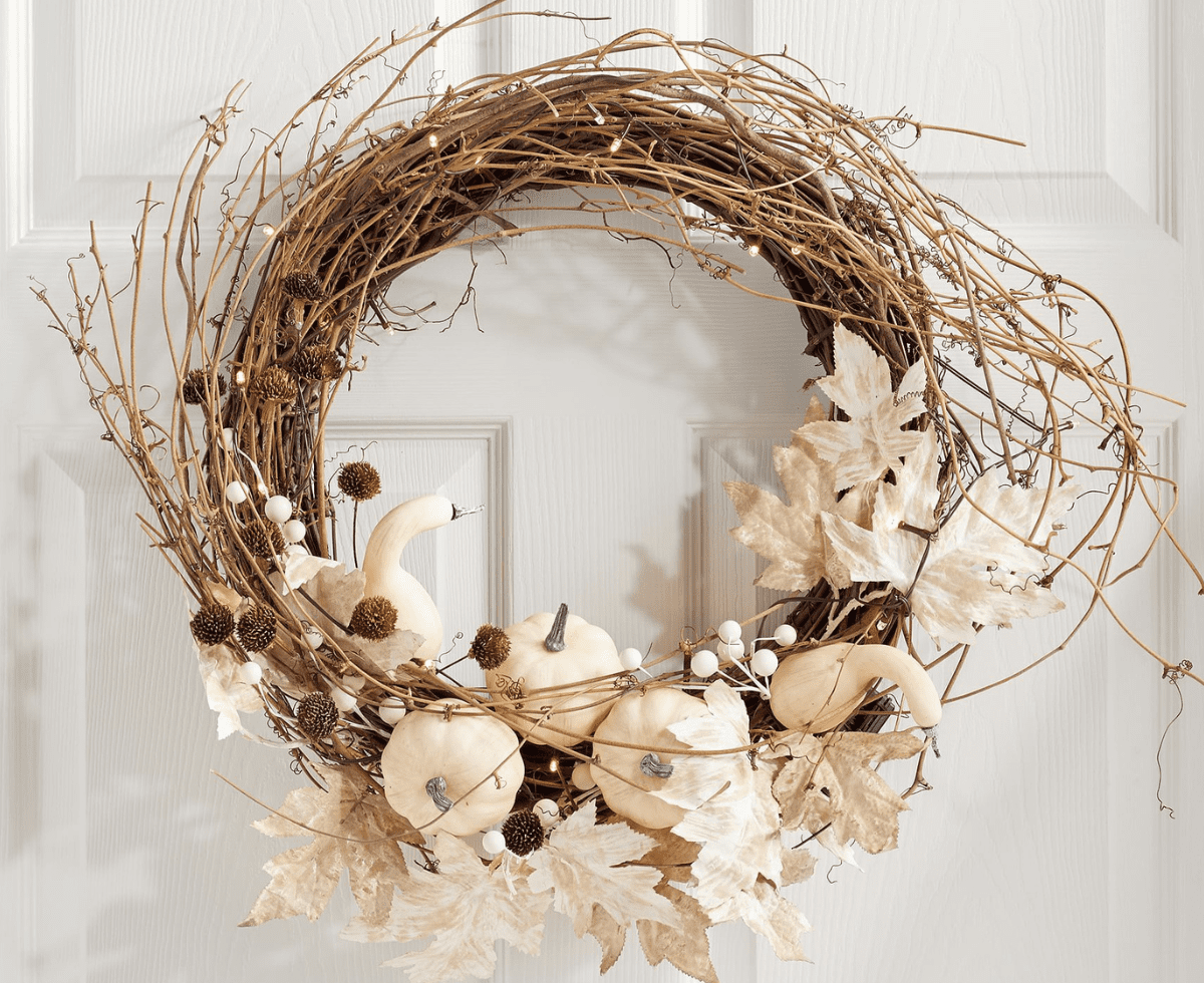Fall Wreaths for the Front Door 1 - Cats & Coffee Fall Wreaths for the Front Door
