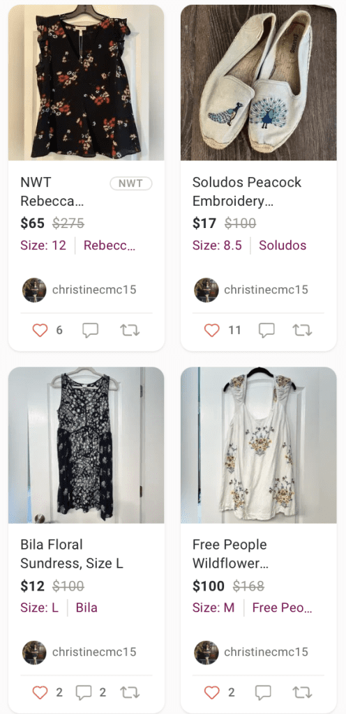 How to Use Poshmark A Guide to Selling Clothes on Poshmark 1 - Cats & Coffee How to Use Poshmark - Poshmark Seller Example