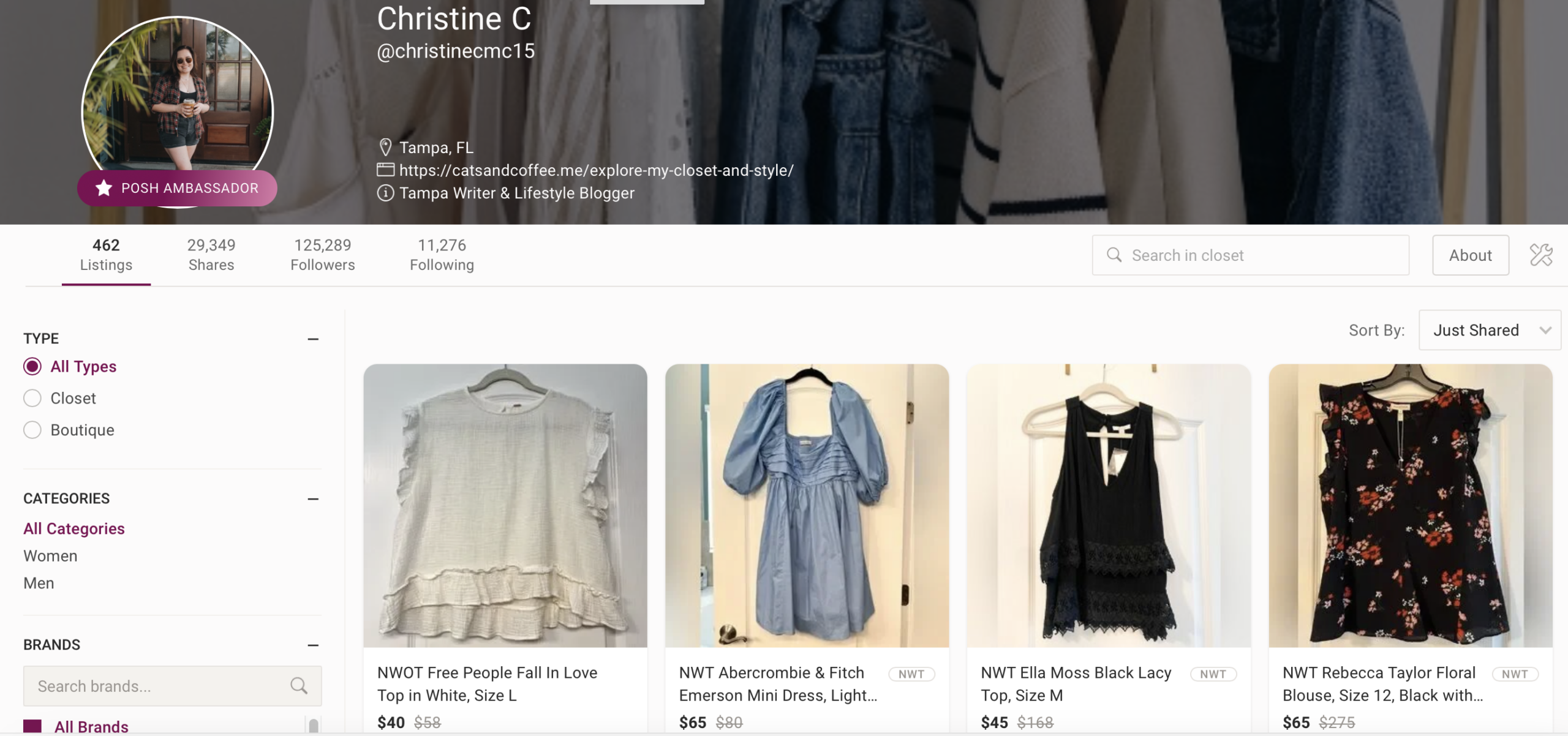 How to Use Poshmark A Guide to Selling Clothes on Poshmark 2 - Cats & Coffee Examples of how to use Poshmark to sell new and used clothing