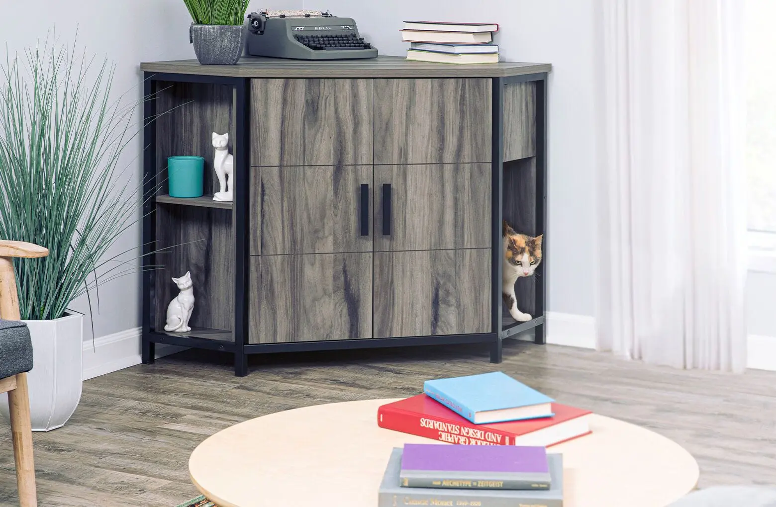 Litter Robot 4 Accessories 1 - Cats & Coffee The Litter Robot Cabinet