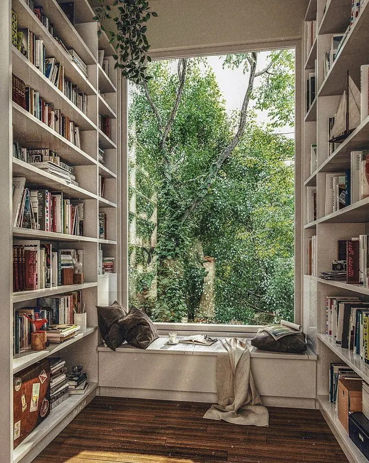 Home Library Room Inspriation 2 - Cats & Coffee home library inspiration