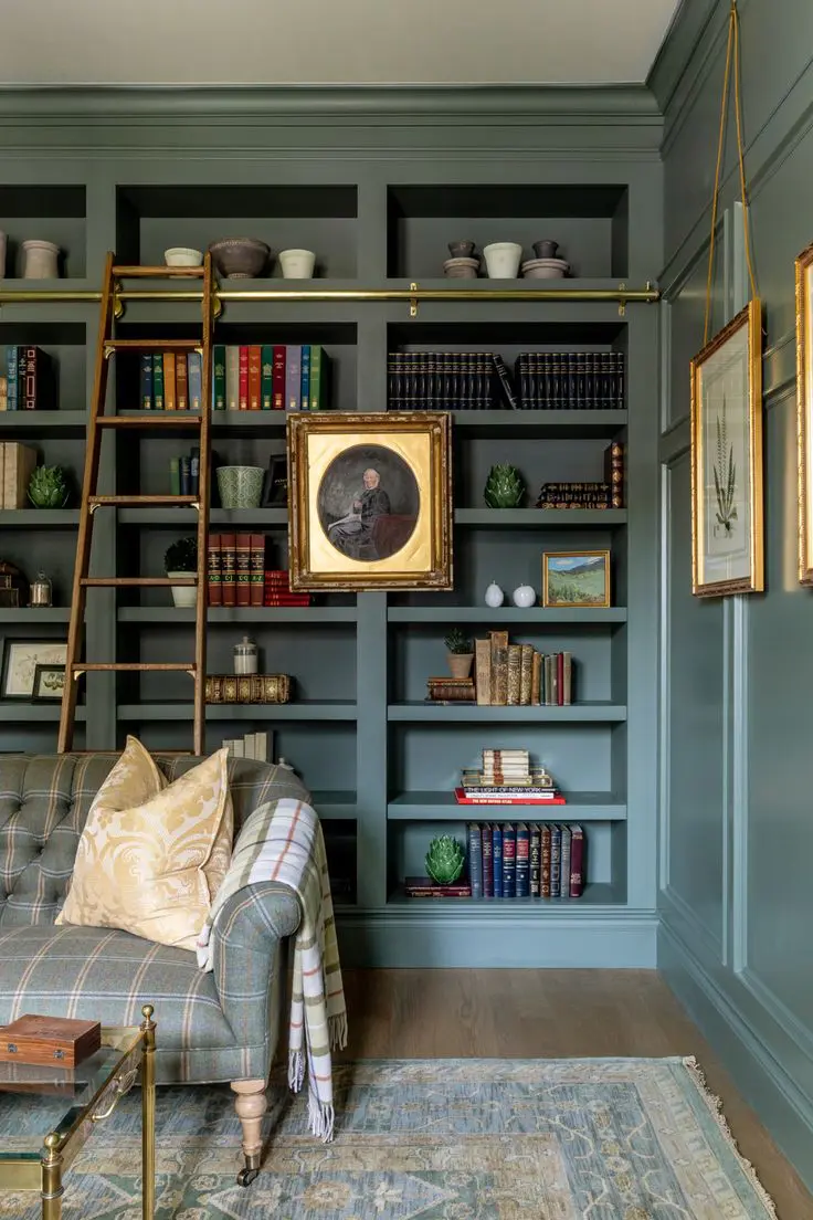 Home Library Room Inspriation 3 - Cats & Coffee classic home library inspiration