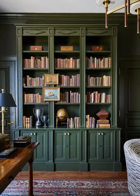 The Stovall House - Cats & Coffee Gorgeous Green Built Ins