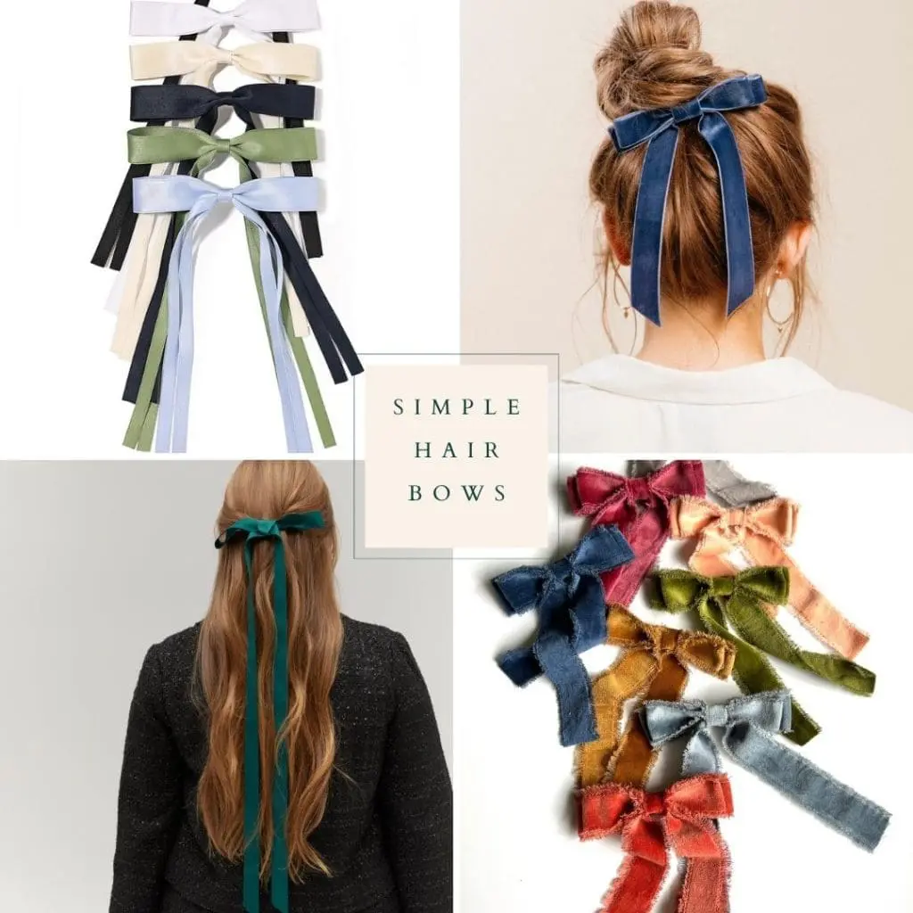 Hair Bows for Her - Cats & Coffee Hair Bows for Her